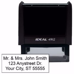 Custom name and address stamps