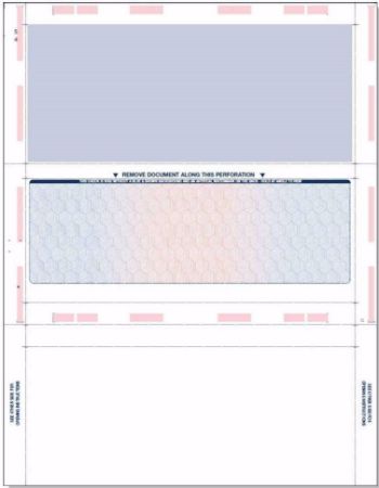 Z-fold pressure seal payroll checks that keep pay details private