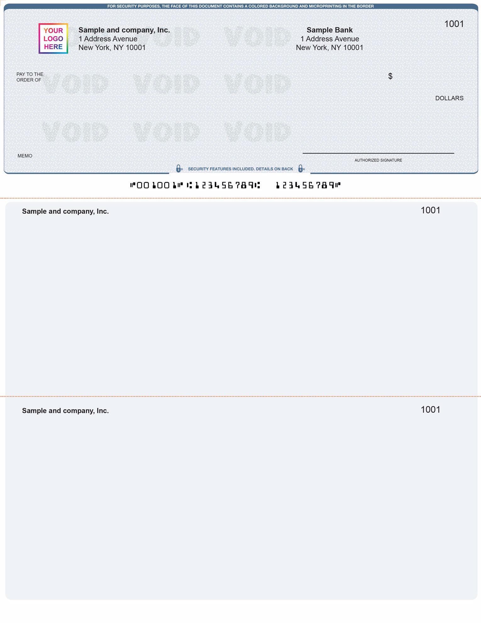 Quickbooks Checks on Top