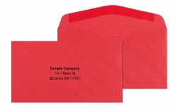 #6 3/4 Red Starburst Envelopes