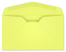 #6 3/4 Yellow Starburst Envelopes
