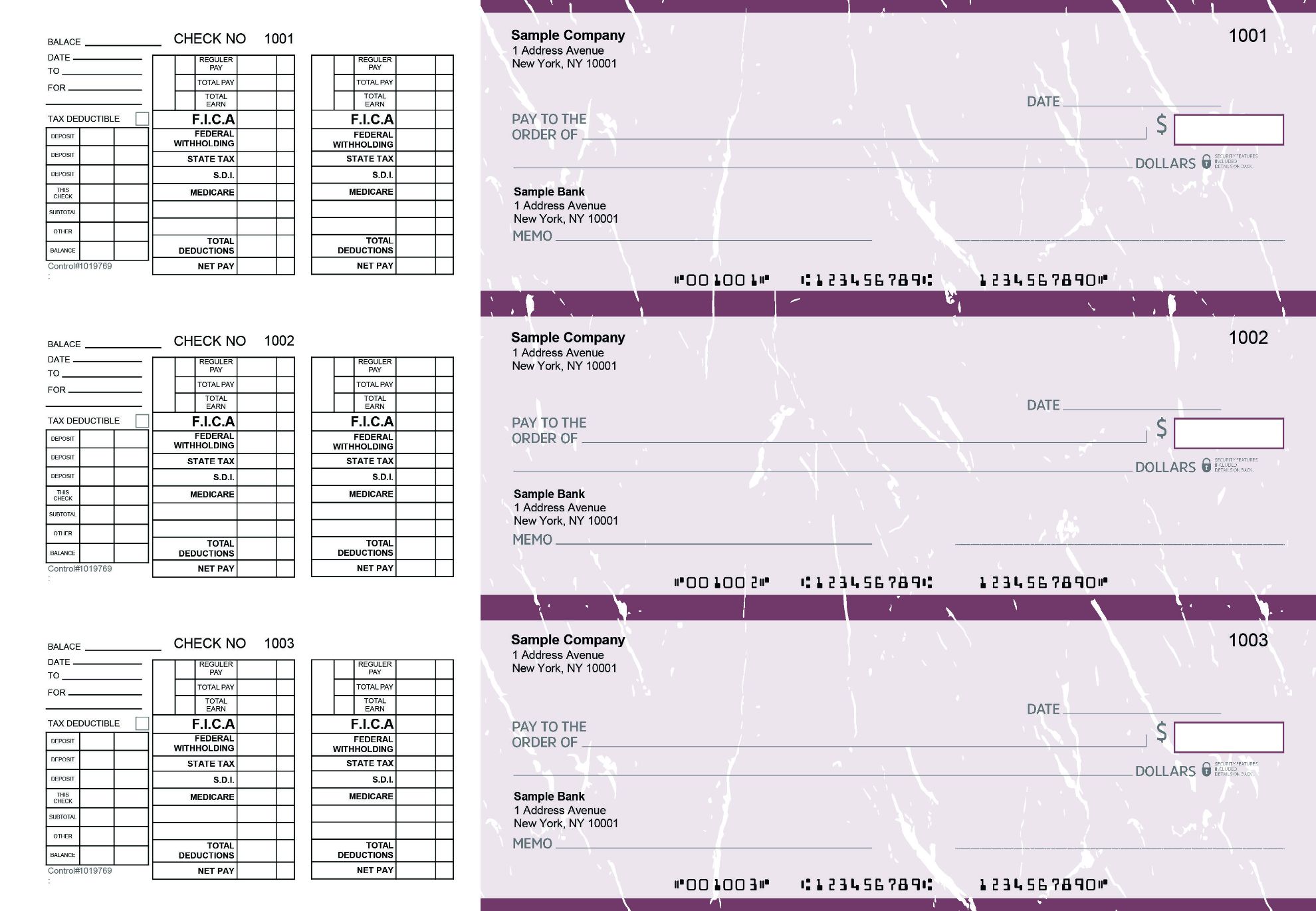 Buy Customized Manual 3 On Page payroll Business Checks. Checkomatic