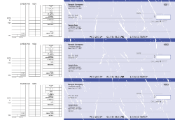 Manual 3 on Page Multi Purpose Business Checks